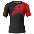Morukai "Itachi Uchiha Summoning Crow Naruto Short Sleeve Rash Guard Compression Shirt