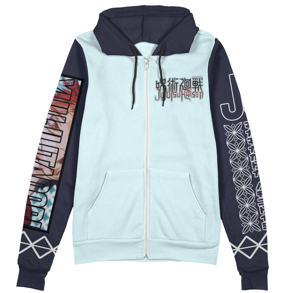 Morukai "Yuji Itadori x Ryomen Sukuna" Jujutsu Kaisen Streetwear Zip Hoodie Jacket