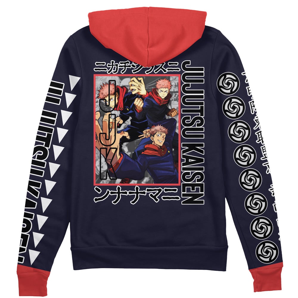 Morukai "Yuji Itadori" Jujutsu Kaisen Streetwear Zip Hoodie Jacket