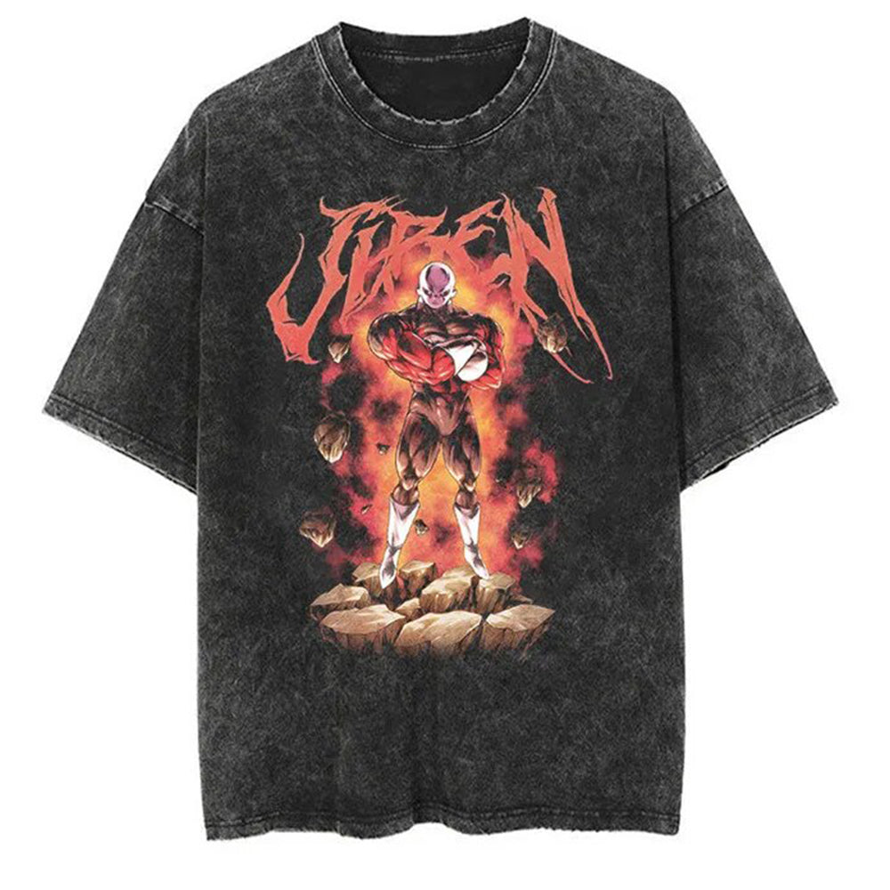 Morukai "Jiren the Grey" Dragon Ball Vintage Washed Oversized T-Shirt