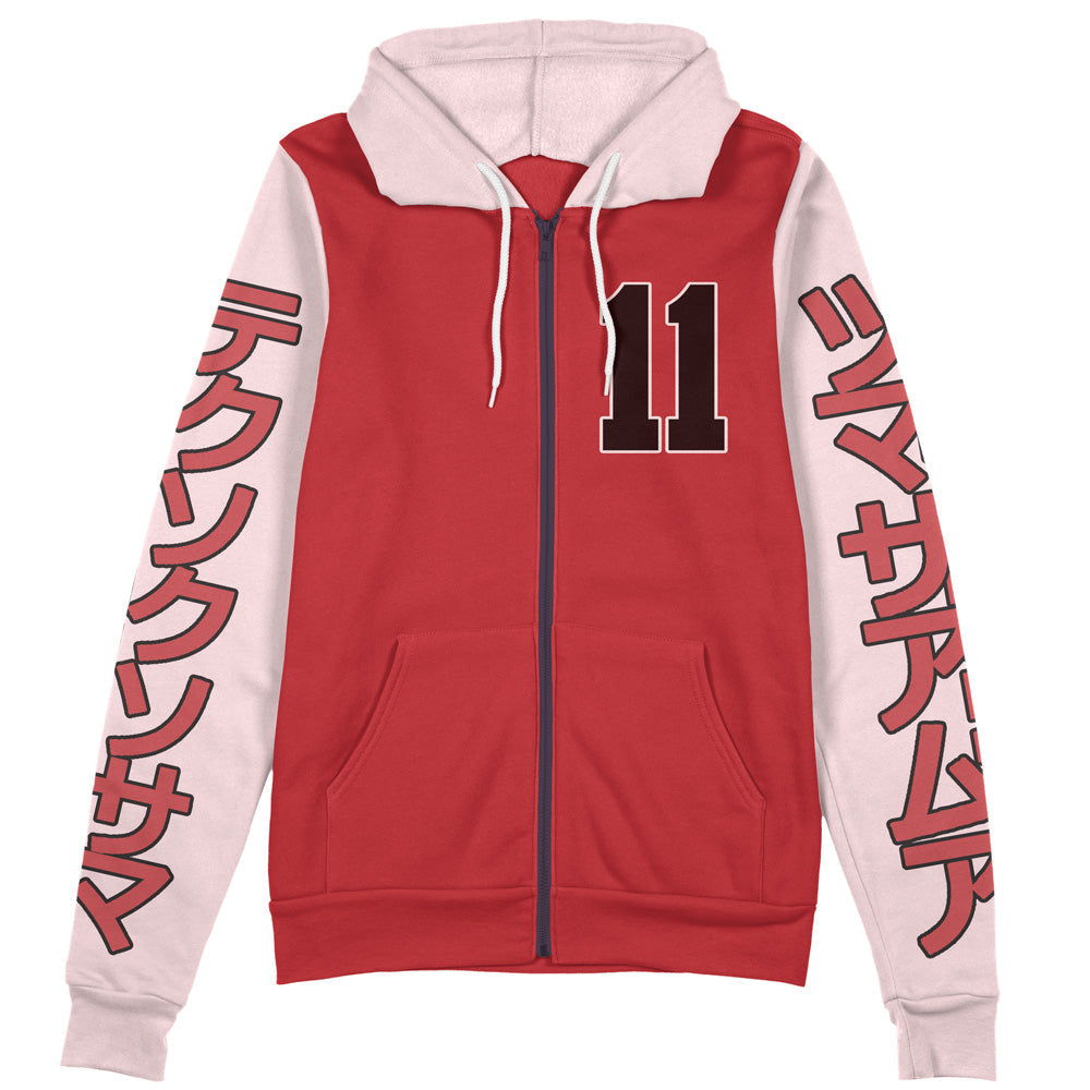 Morukai "Kaede Rukawa Slam Dunk Streetwear Zip Hoodie Jacket