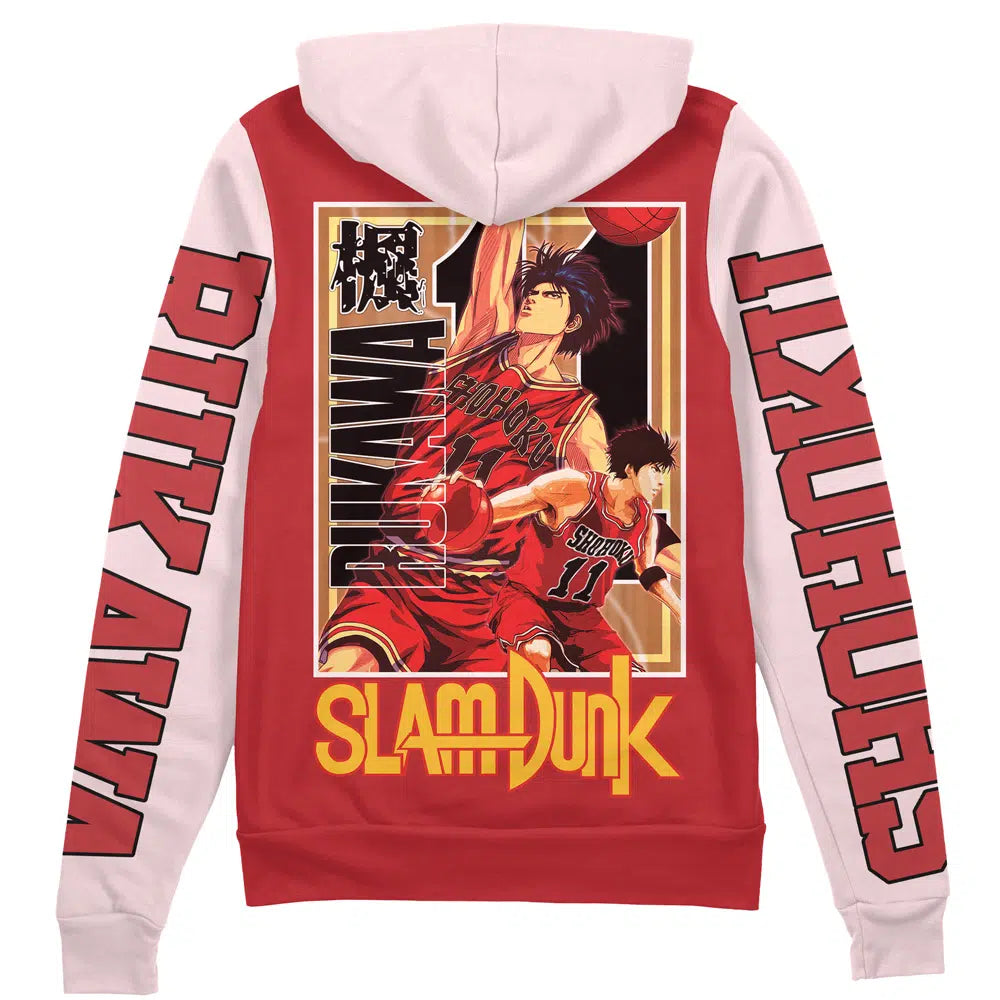 Morukai "Kaede Rukawa Slam Dunk Streetwear Zip Hoodie Jacket