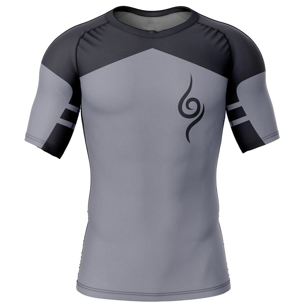 Morukai "Kakashi Anbu Naruto Short Sleeve Rash Guard Compression Shirt