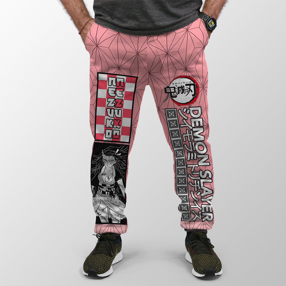 Morukai "Nezuko Kamado Haori" Demon Slayer: Kimetsu no Yaiba Streetwear Sweatpants