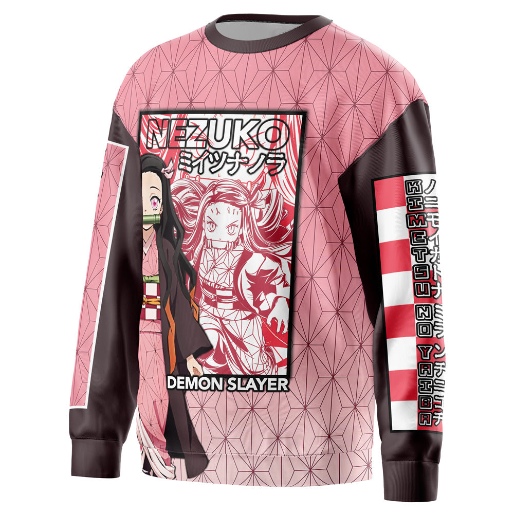 Morukai "Nezuko Kamado Haori" Demon Slayer: Kimetsu no Yaiba Streetwear Sweatshirt