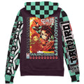 Morukai "Tanjiro Kamado" Demon Slayer: Kimetsu no Yaiba Streetwear Zip Hoodie Jacket