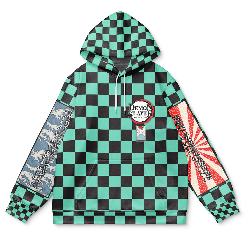 Morukai "Tanjiro Kamado Haori" Demon Slayer: Kimetsu no Yaiba Streetwear Hoodie