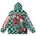 Morukai "Tanjiro Kamado Haori" Demon Slayer: Kimetsu no Yaiba Streetwear Hoodie