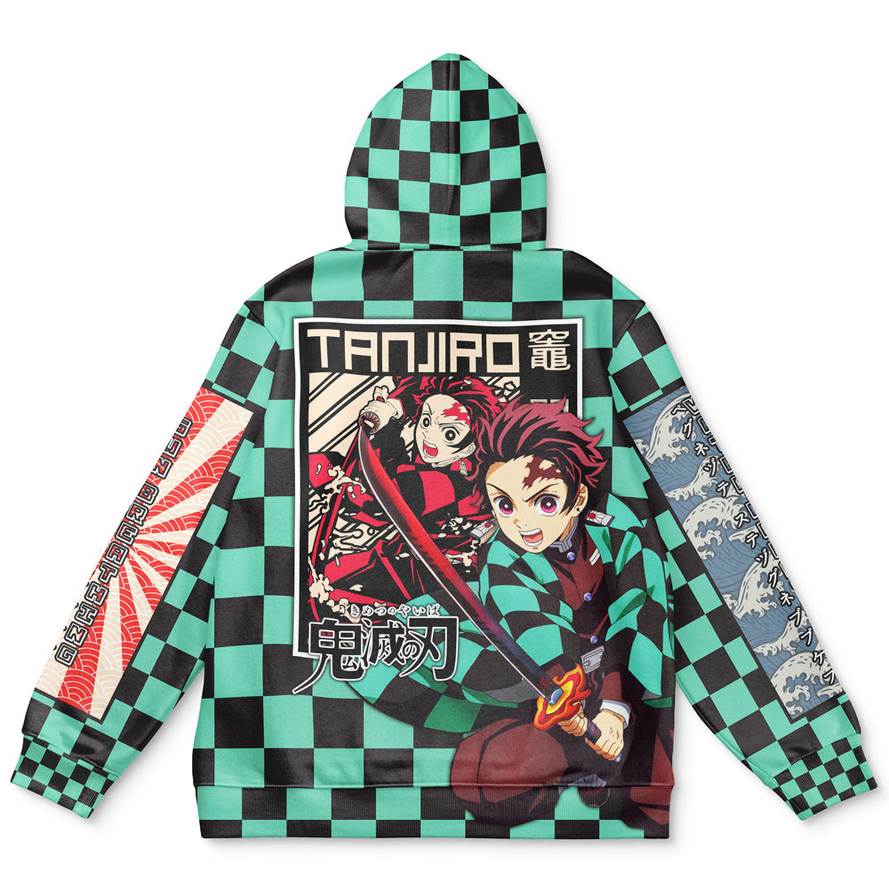 Morukai "Tanjiro Kamado Haori" Demon Slayer: Kimetsu no Yaiba Streetwear Hoodie