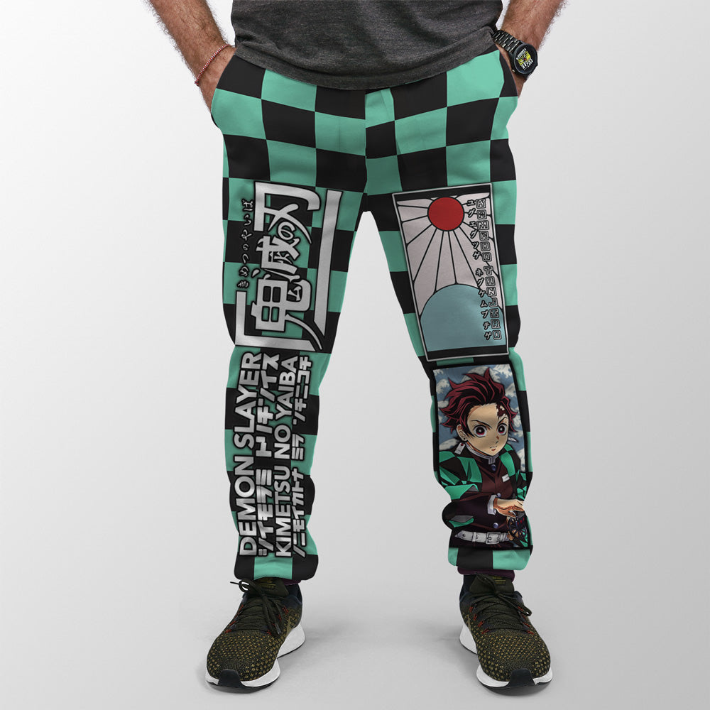 Morukai "Tanjiro Kamado Haori" Demon Slayer: Kimetsu no Yaiba Streetwear Sweatpants
