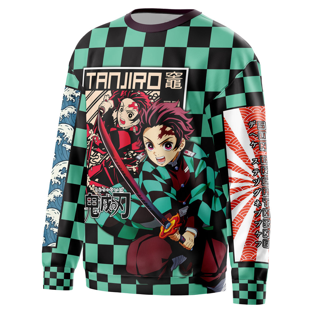 Morukai "Tanjiro Kamado Haori" Demon Slayer: Kimetsu no Yaiba Streetwear Sweatshirt