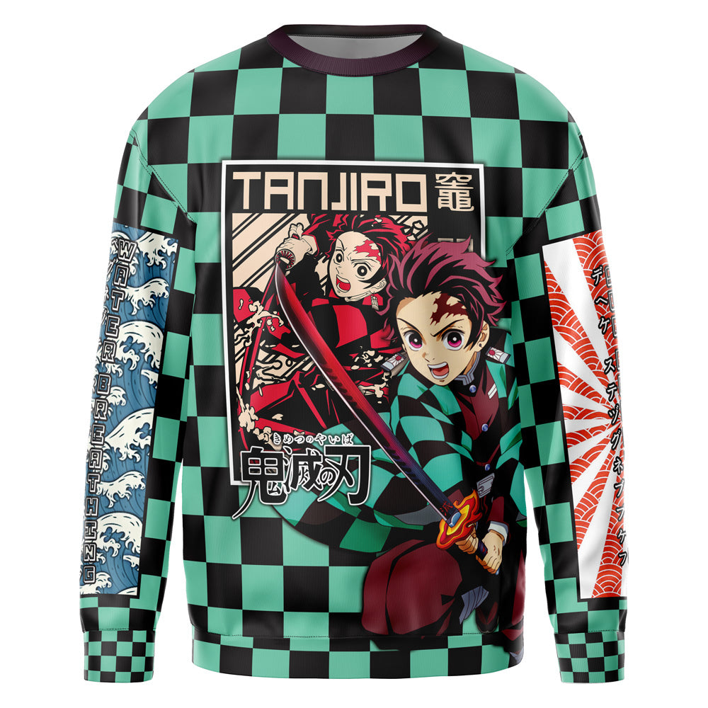 Morukai "Tanjiro Kamado Haori" Demon Slayer: Kimetsu no Yaiba Streetwear Sweatshirt