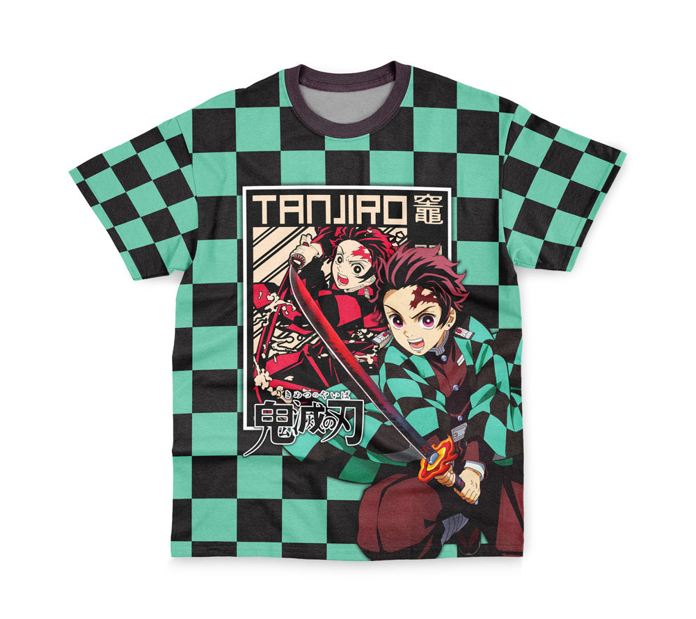 Morukai "Tanjiro Kamado Haori" Demon Slayer: Kimetsu no Yaiba Streetwear T-Shirt