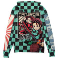 Morukai "Tanjiro Kamado Haori" Demon Slayer: Kimetsu no Yaiba Streetwear Zip Hoodie Jacket
