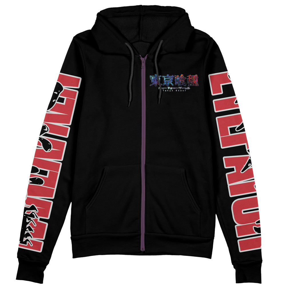 Morukai "Ken Kaneki" Tokyo Ghoul Streetwear Zip Hoodie Jacket