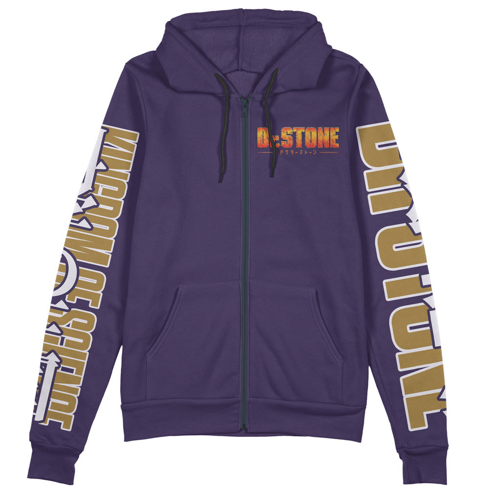 Morukai "Kingdom of Science Dr. Stone Streetwear Zip Hoodie Jacket
