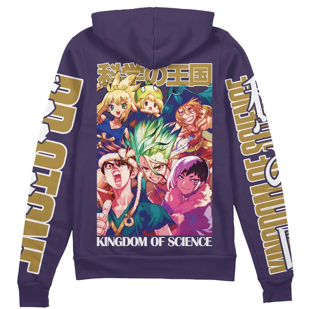 Morukai "Kingdom of Science Dr. Stone Streetwear Zip Hoodie Jacket