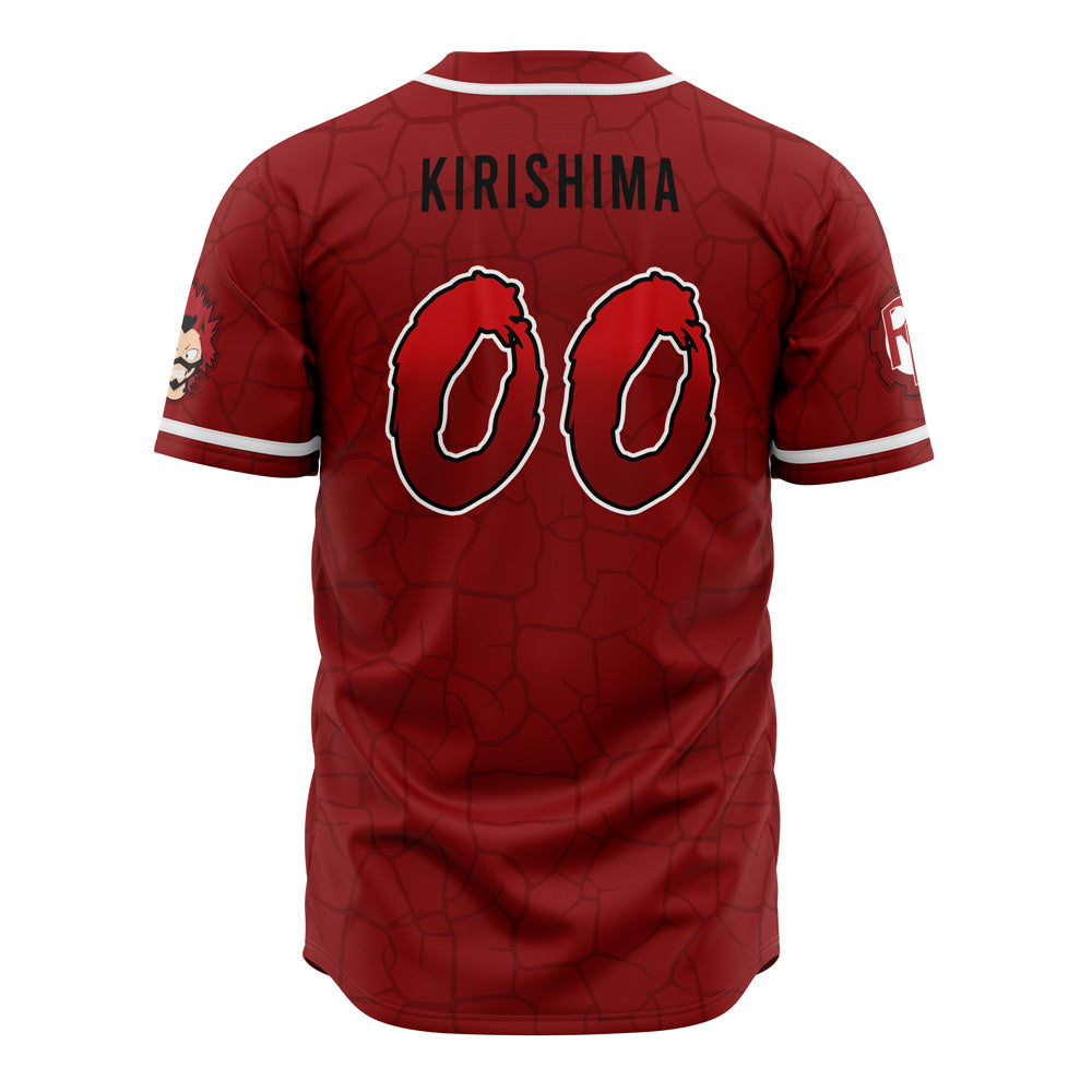Morukai "Eijiro Red Riot Kirishima" My Hero Academia Baseball Jersey