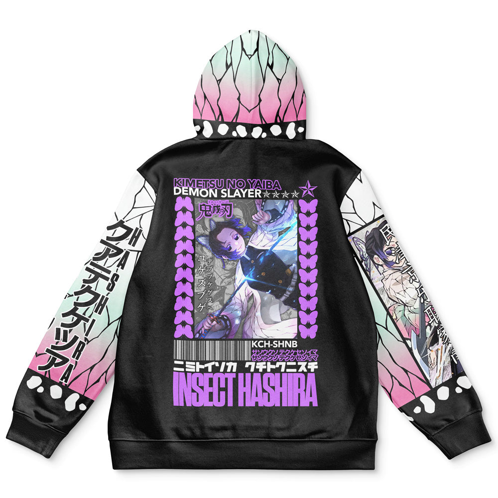 Morukai "Shinobu Kocho" Demon Slayer: Kimetsu no Yaiba Streetwear Hoodie