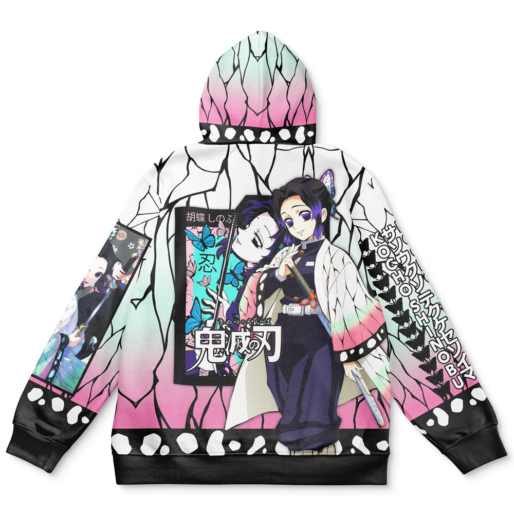 Morukai "Shinobu Kocho Haori" Demon Slayer: Kimetsu no Yaiba Streetwear Hoodie