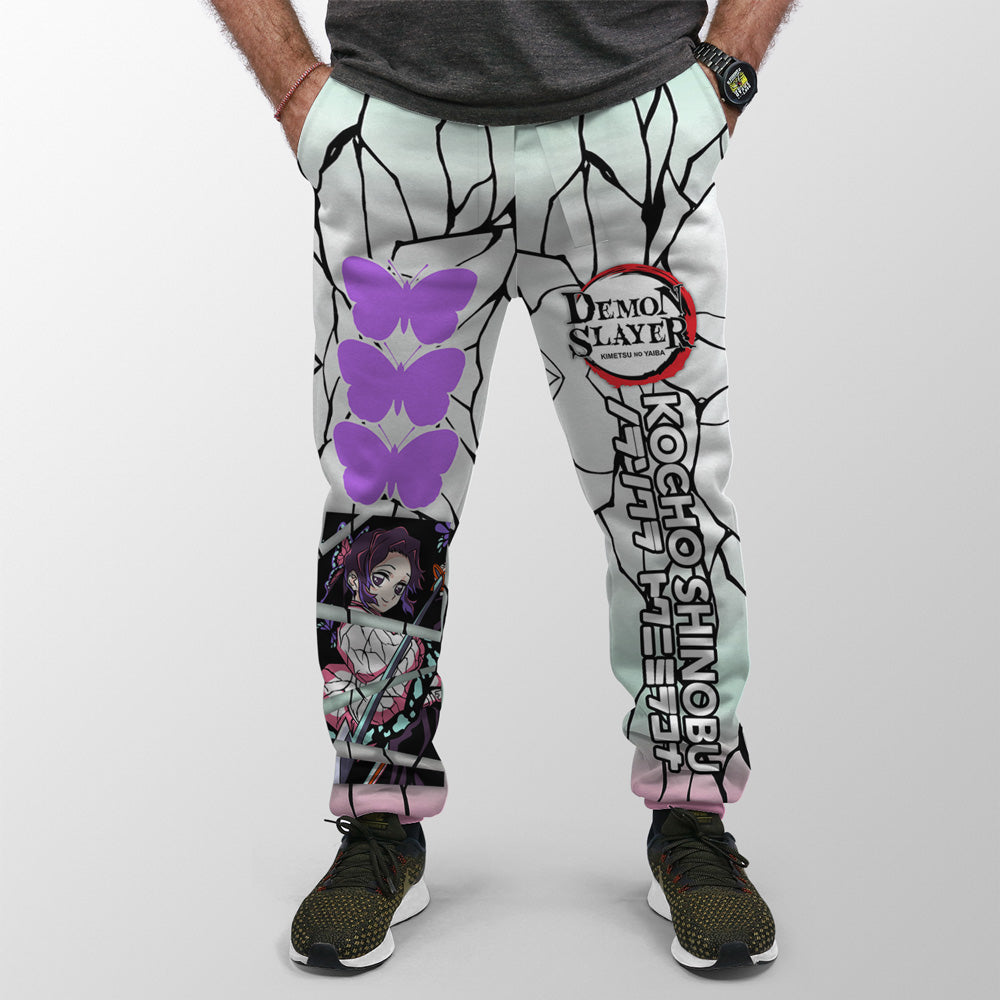 Morukai "Shinobu Kocho Haori" Demon Slayer: Kimetsu no Yaiba Streetwear Sweatpants