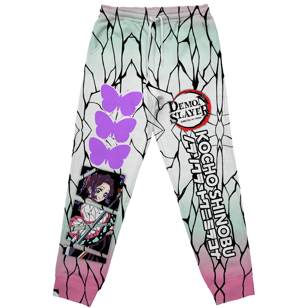 Morukai "Shinobu Kocho Haori" Demon Slayer: Kimetsu no Yaiba Streetwear Sweatpants