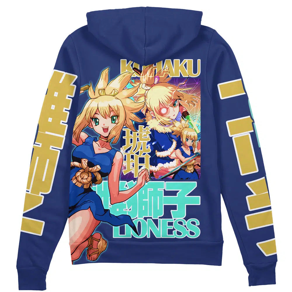 Morukai "Kohaku Dr. Stone Streetwear Zip Hoodie Jacket