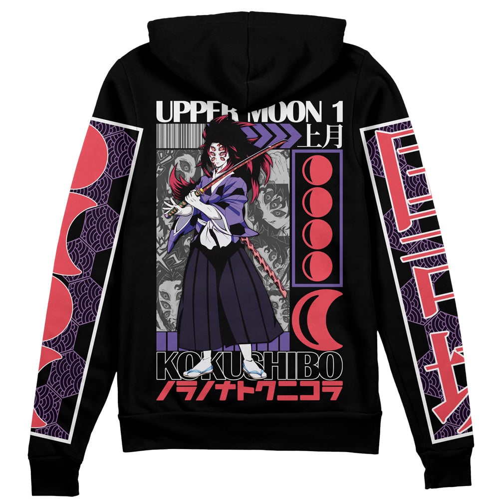 Morukai "Kokushibo Demon Slayer Streetwear Zip Hoodie Jacket