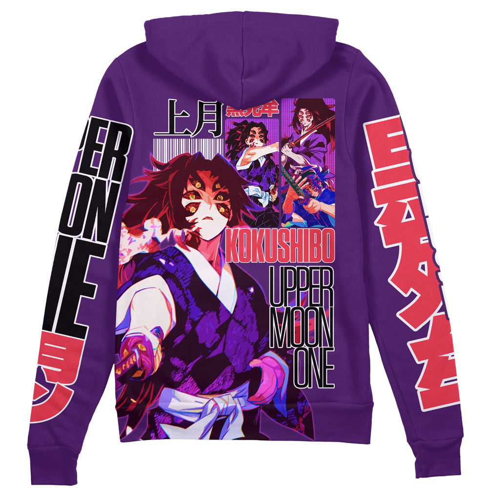 Morukai "Kokushibo V2 Demon Slayer Streetwear Zip Hoodie Jacket