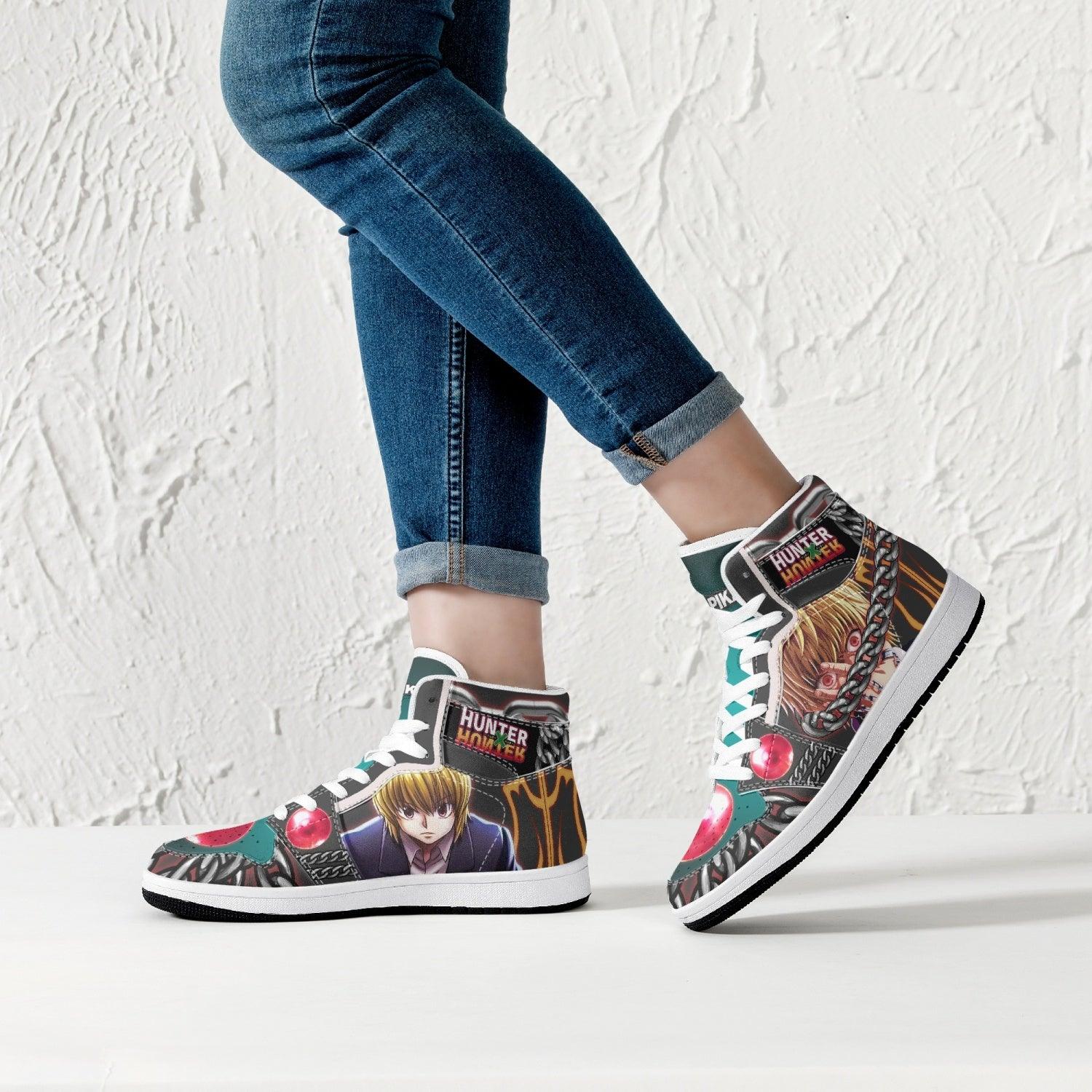 Morukai "Kurapika Black Suit Hunter X Hunter Mid 1 Basketball Shoes