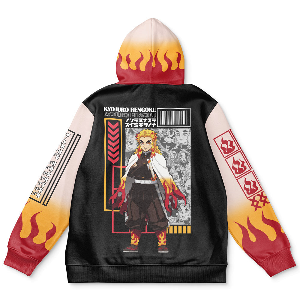 Morukai "Kyojuro Rengoku" Demon Slayer: Kimetsu no Yaiba Streetwear Hoodie