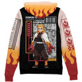 Morukai "Kyojuro Rengoku" Demon Slayer: Kimetsu no Yaiba Streetwear Zip Hoodie Jacket
