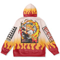 Morukai "Kyojuro Rengoku Haori" Demon Slayer: Kimetsu no Yaiba Streetwear Hoodie