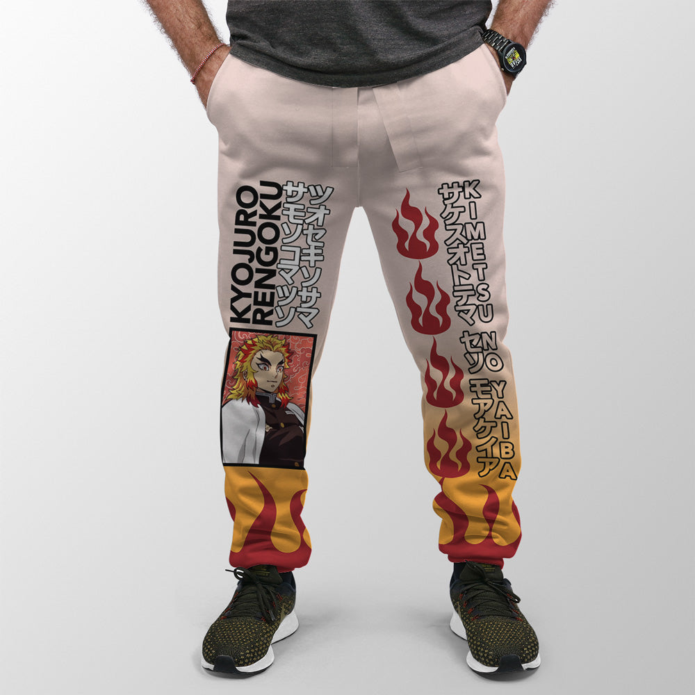 Morukai "Kyojuro Rengoku Haori" Demon Slayer: Kimetsu no Yaiba Streetwear Sweatpants