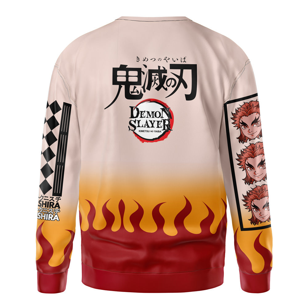 Morukai "Kyojuro Rengoku Haori" Demon Slayer: Kimetsu no Yaiba Streetwear Sweatshirt