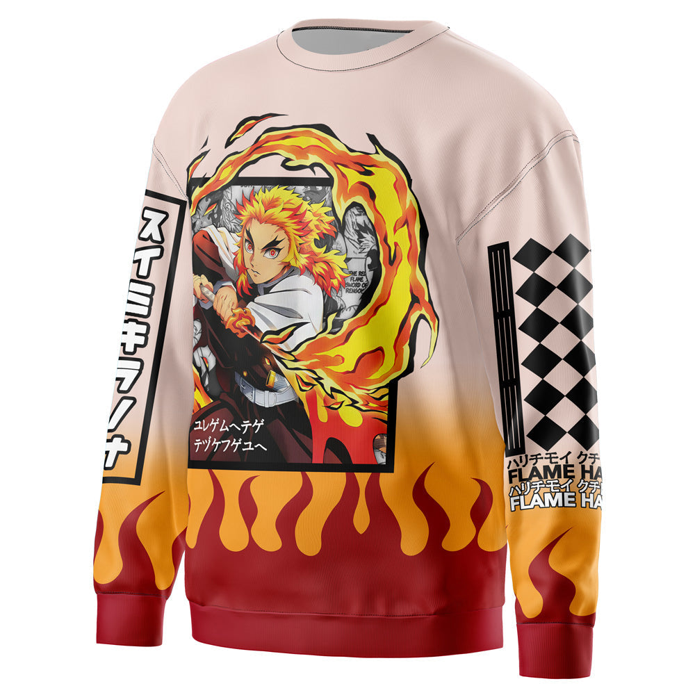 Morukai "Kyojuro Rengoku Haori" Demon Slayer: Kimetsu no Yaiba Streetwear Sweatshirt