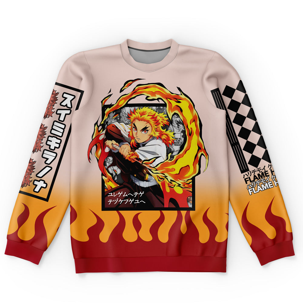 Morukai "Kyojuro Rengoku Haori" Demon Slayer: Kimetsu no Yaiba Streetwear Sweatshirt