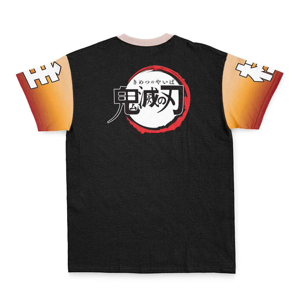 Morukai "Kyojuro Rengoku Flame Pillar" Demon Slayer: Kimetsu no Yaiba Streetwear T-Shirt