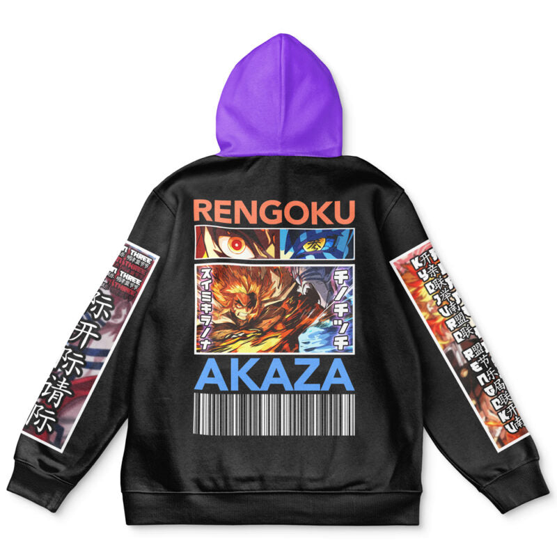 Morukai "Rengoku x Akaza" Demon Slayer: Kimetsu no Yaiba Streetwear Hoodie