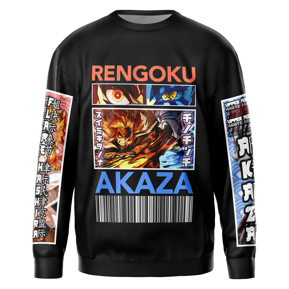 Morukai "Rengoku x Akaza" Demon Slayer: Kimetsu no Yaiba Streetwear Sweatshirt