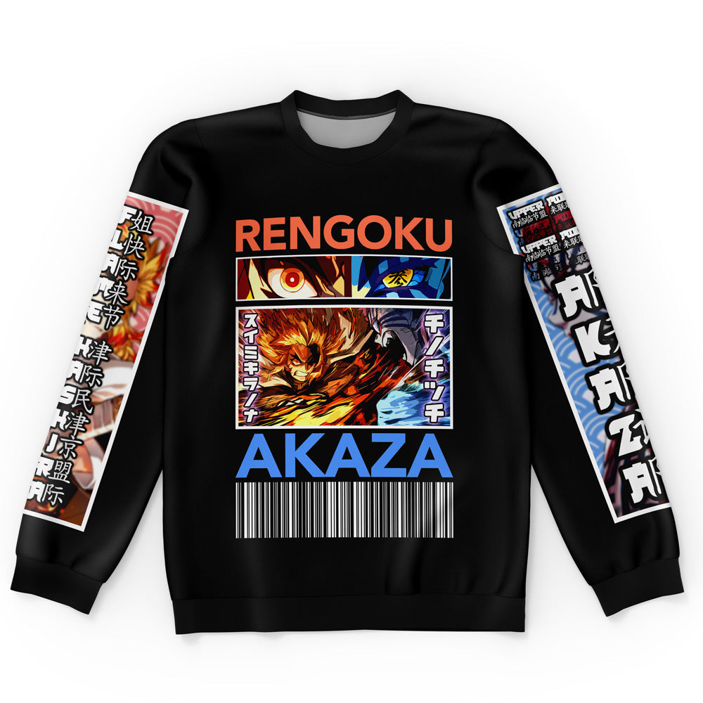 Morukai "Rengoku x Akaza" Demon Slayer: Kimetsu no Yaiba Streetwear Sweatshirt