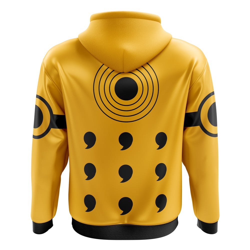 Morukai "Kyuubi Mode Naruto Streetwear Zip Hoodie Jacket