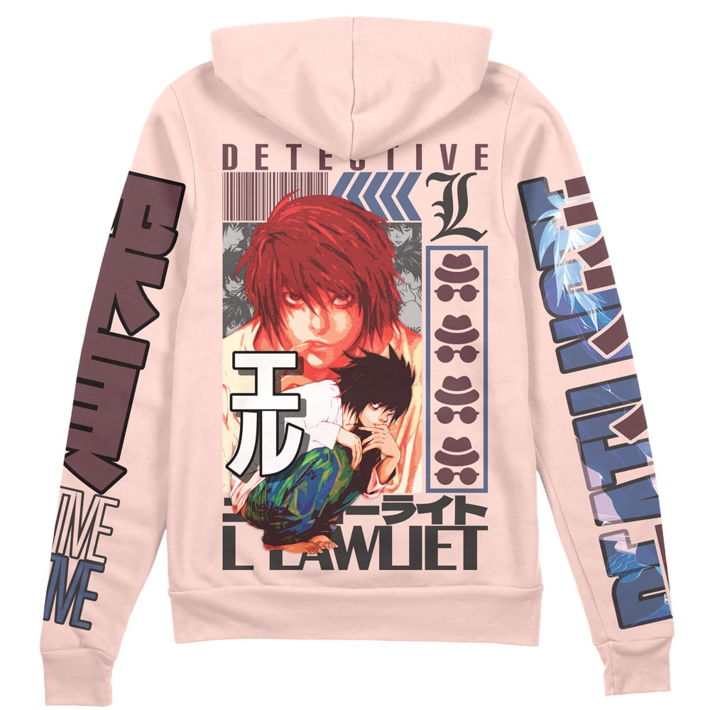 Morukai "L Lawliet" Death Note Streetwear Zip Hoodie Jacket