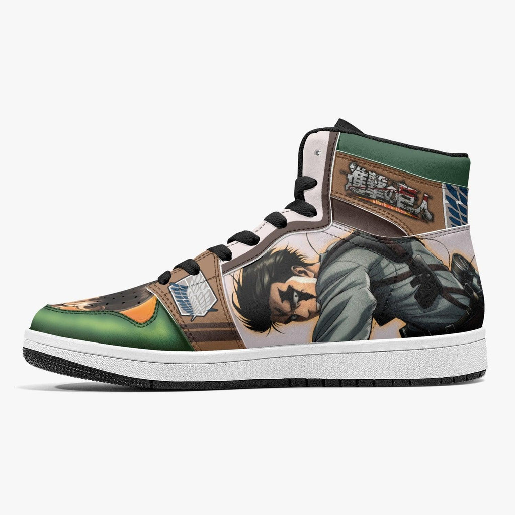 Morukai "Levi Ackerman Attack on Titan Mid 1 Basketball Shoes