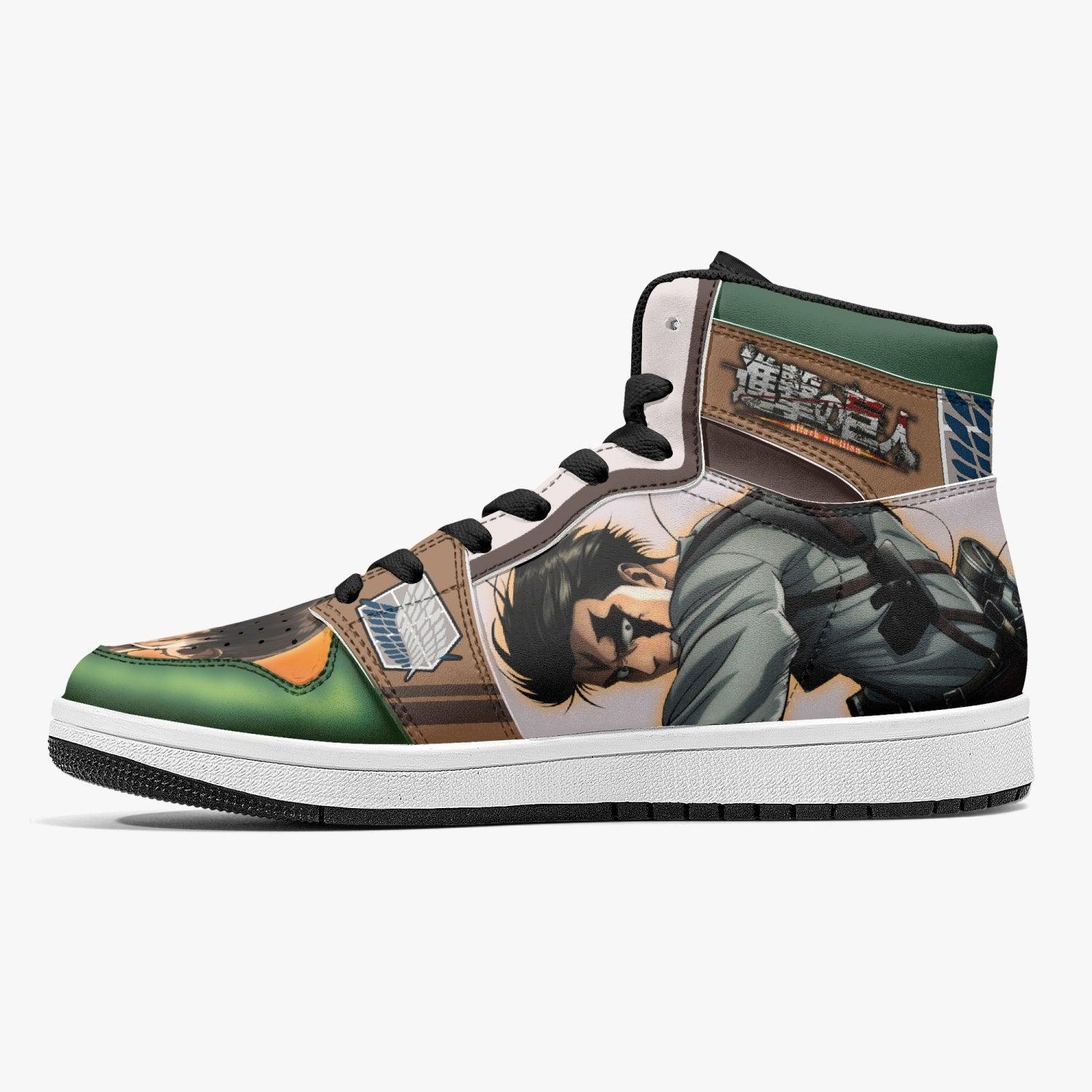 Morukai "Levi Ackerman Attack on Titan Mid 1 Basketball Shoes