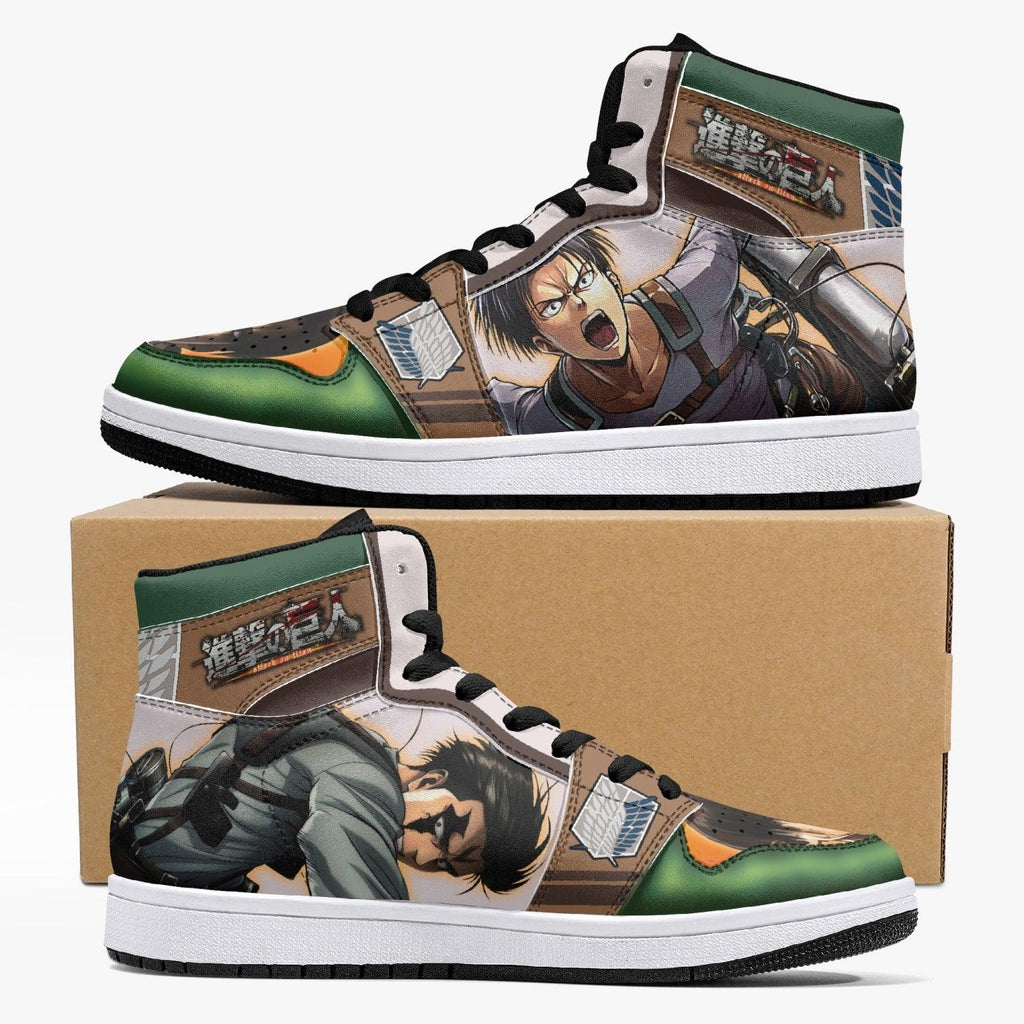 Morukai "Levi Ackerman Attack on Titan Mid 1 Basketball Shoes