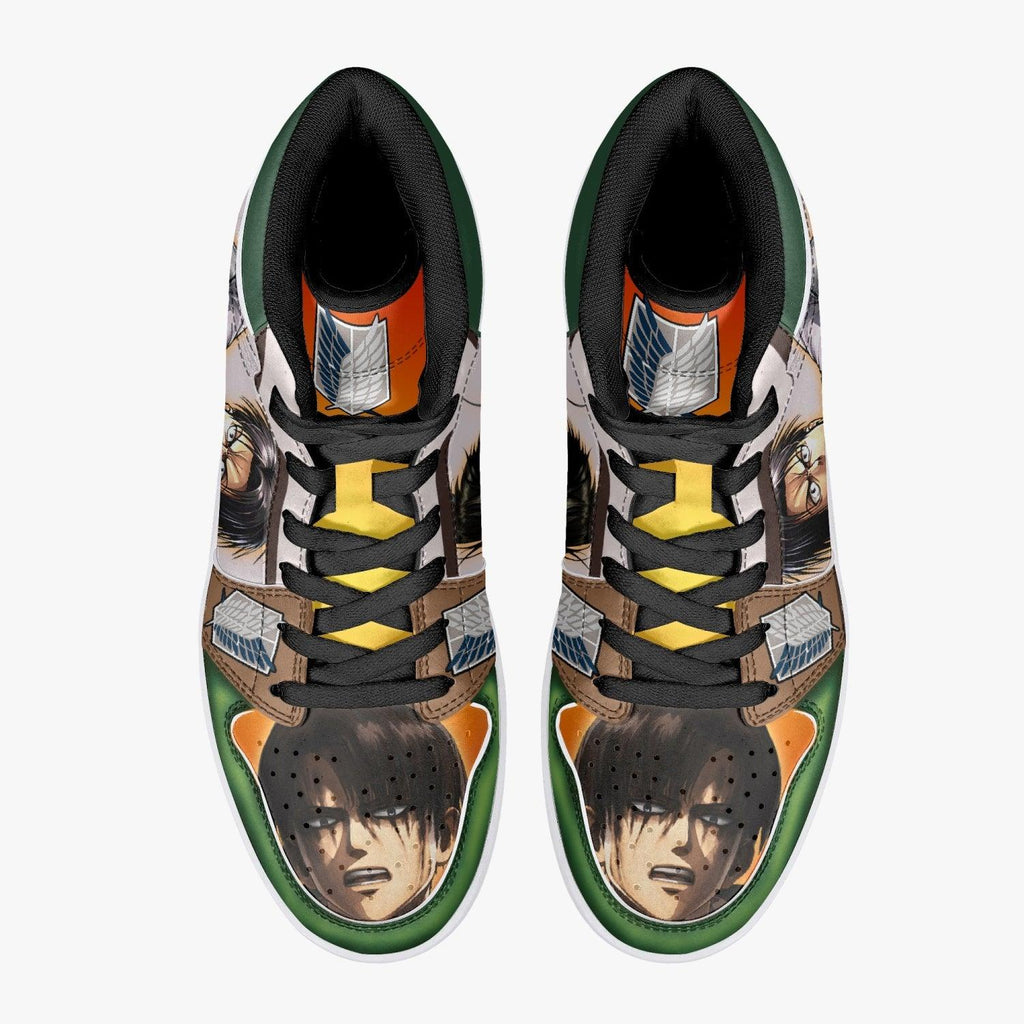 Morukai "Levi Ackerman Shingeki no Kyojin Mid 1 Basketball Shoes
