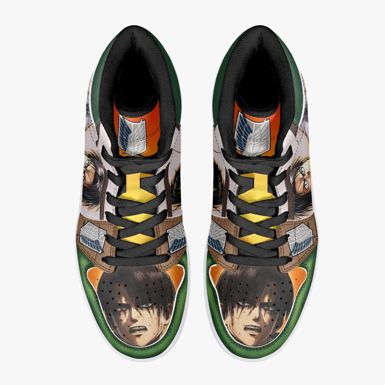 Morukai "Levi Ackerman Shingeki no Kyojin Mid 1 Basketball Shoes