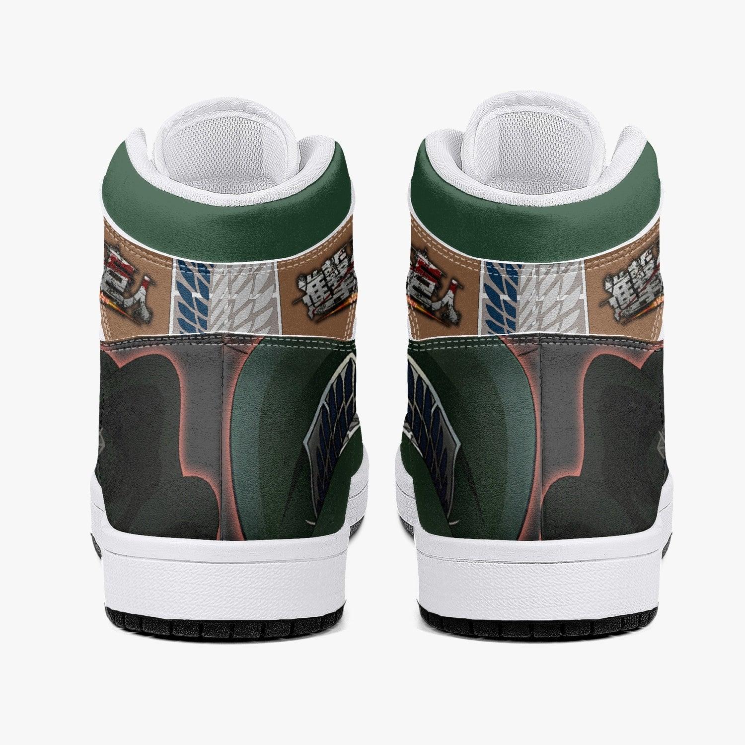 Morukai "Levi Ackerman Timeskip Shingeki no Kyojin Mid 1 Basketball Shoes