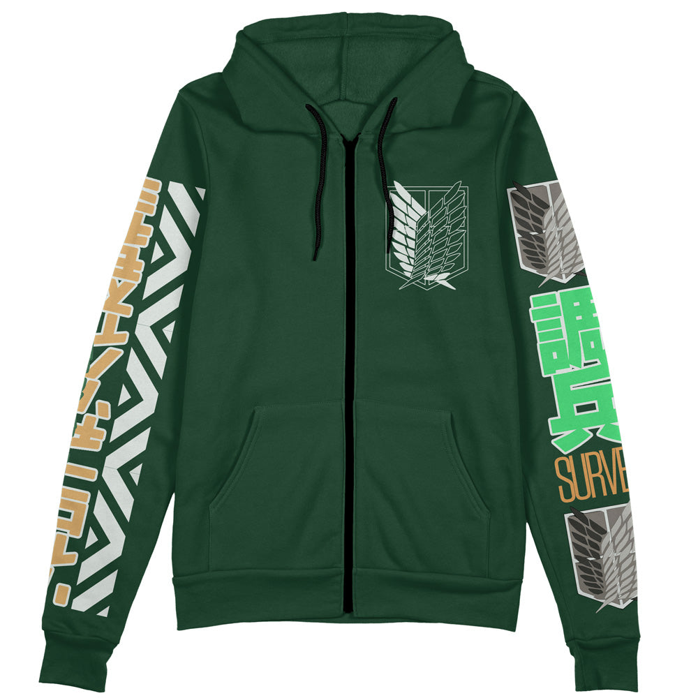 Morukai "Levi Ackerman V2 Attack on Titan Streetwear Zip Hoodie Jacket